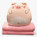 PillowPuff Snuggle Critter Blanket Plush Set