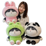 Grumpy Cosplay Cats Stuffed Animal Plushies in Cute Hoodies