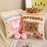 Capy Snack Buddies Peekaboo Plush Set