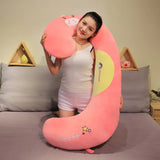 SnuggleZoo Giant C-Shaped Animal Plush Pillow