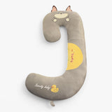 SnuggleZoo Giant C-Shaped Animal Plush Pillow
