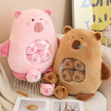 Capy Snuggle Bag Peekaboo Plush Set