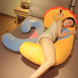 SnuggleZoo Giant C-Shaped Animal Plush Pillow