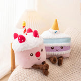 Party Puff Cakes, Kawaii Dessert Plush Buddies