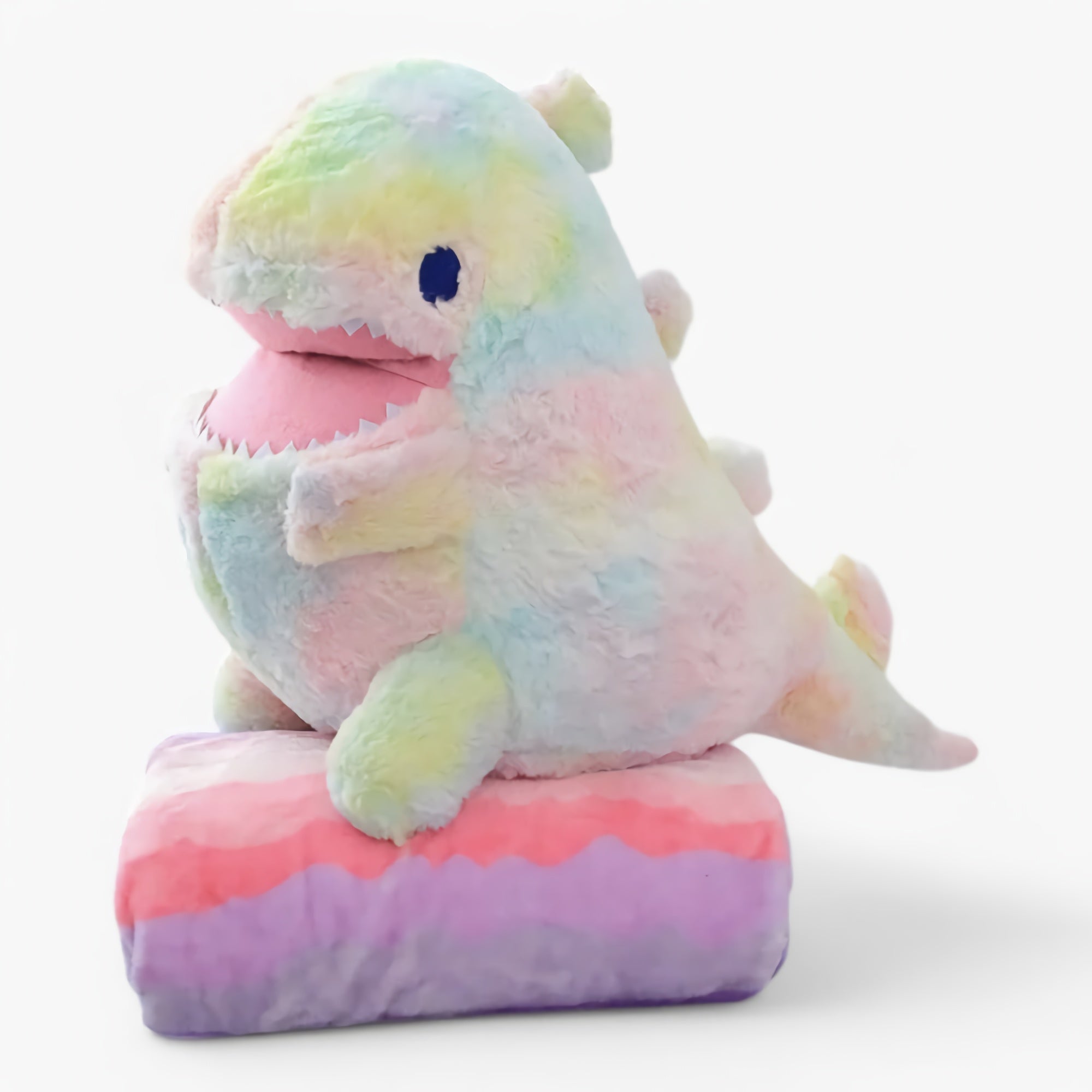 CozyChomp Dino Fluffy Blanket Plush Set