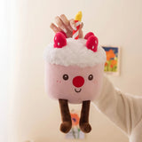 Party Puff Cakes, Kawaii Dessert Plush Buddies