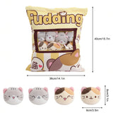 Pudding Pocket Cats, Peekaboo Plush Cushion Set