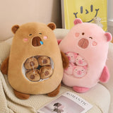 Capy Snuggle Bag Peekaboo Plush Set