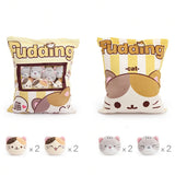 Pudding Pocket Cats, Peekaboo Plush Cushion Set