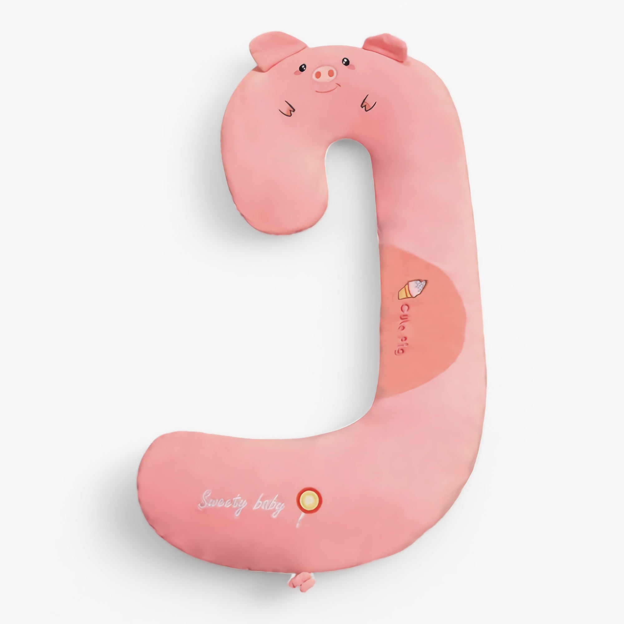 SnuggleZoo Giant C-Shaped Animal Plush Pillow