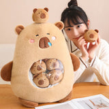 Capy Snuggle Bag Peekaboo Plush Set