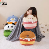 SnuggleBites 2-in-1 Plush Pillow & Cozy Blanket Set