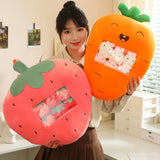 Snack Squeeze Fruits Peekaboo Plush Set