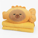 Cozy Capy Taiyaki, 3-in-1 Plush Pillow, Blanket & Hand Warmer