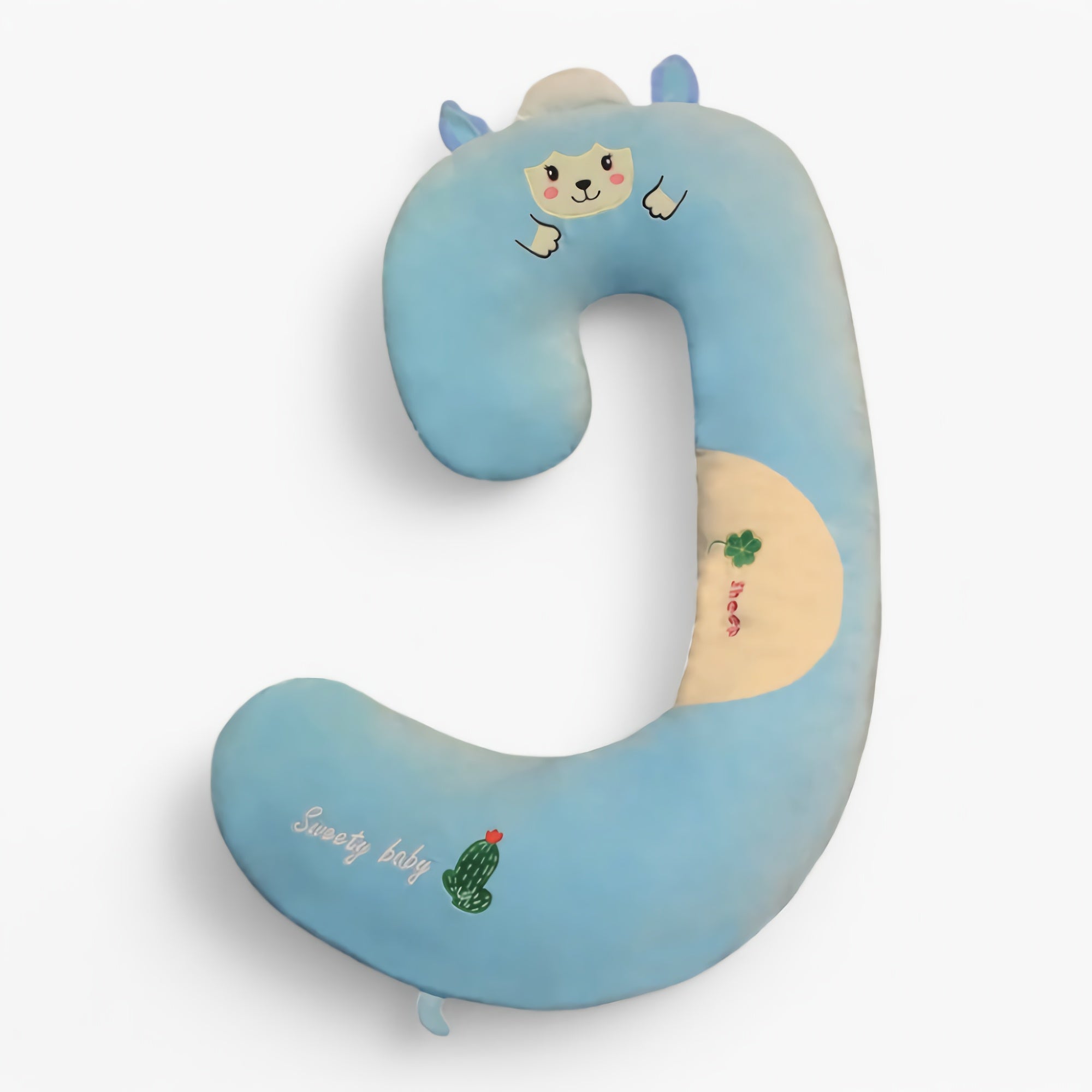 SnuggleZoo Giant C-Shaped Animal Plush Pillow