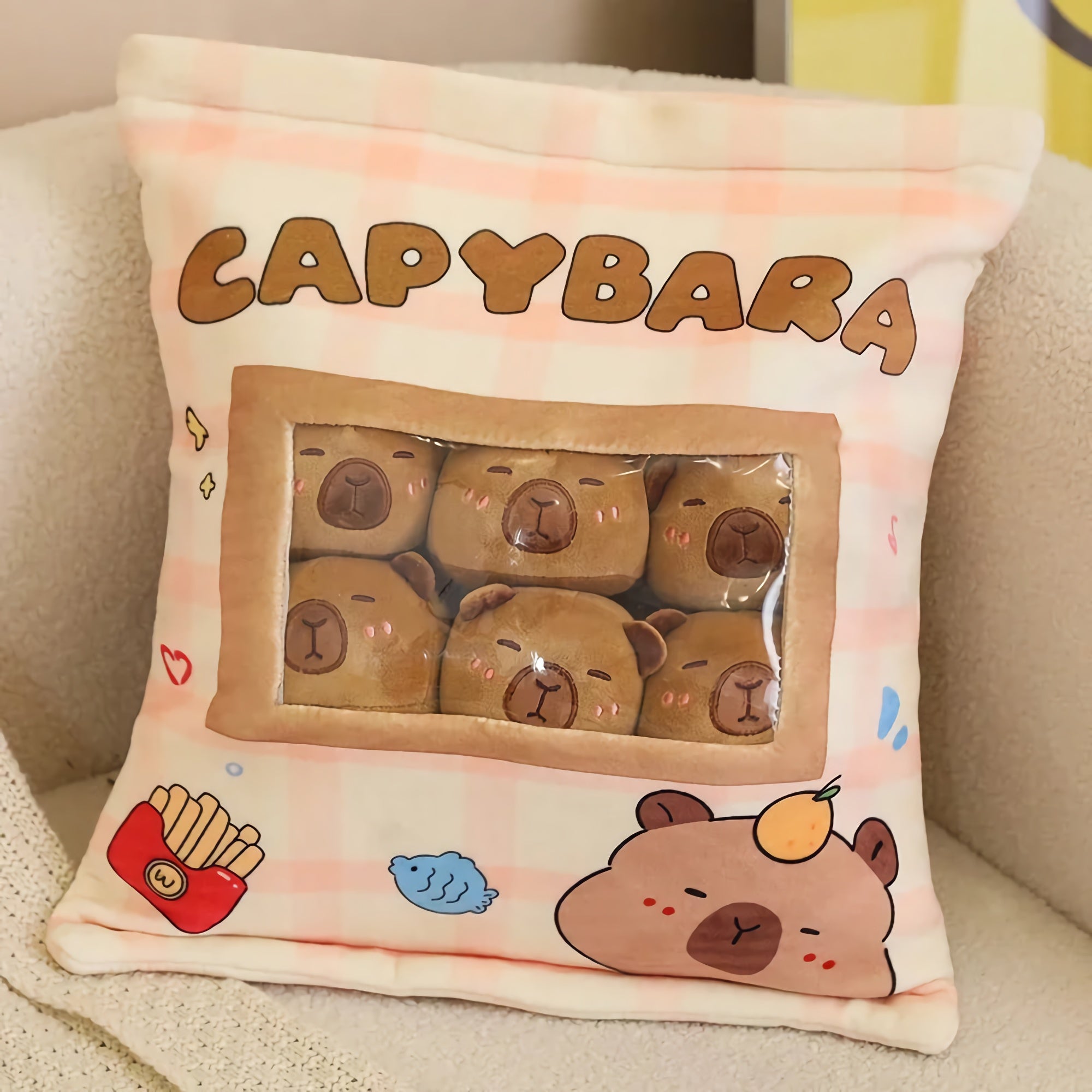 Capy Snack Buddies Peekaboo Plush Set