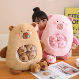 Capy Snuggle Bag Peekaboo Plush Set