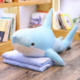 Reef Shark Plush Blanket Set