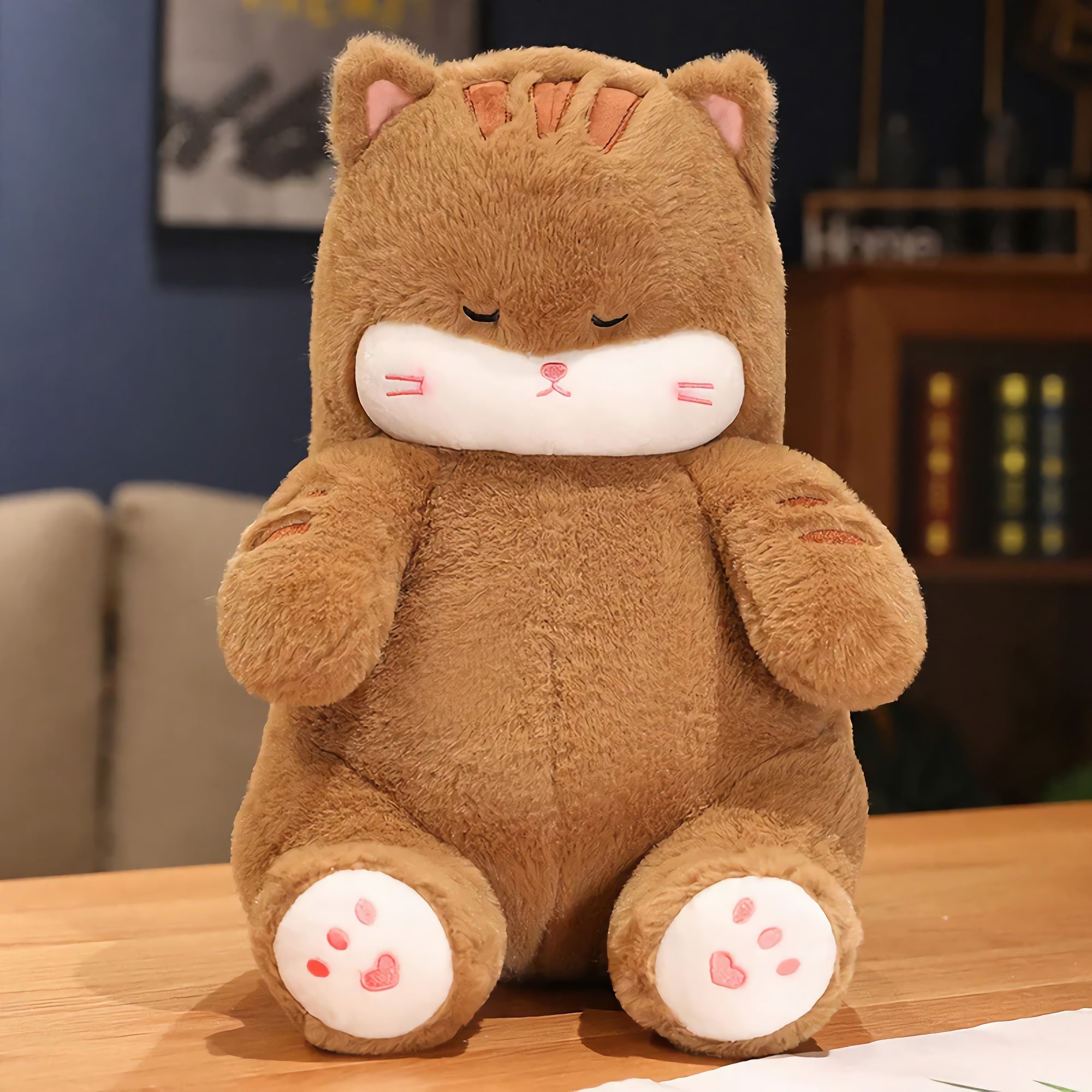 Snooze Paws Sleepy Cat Plushie