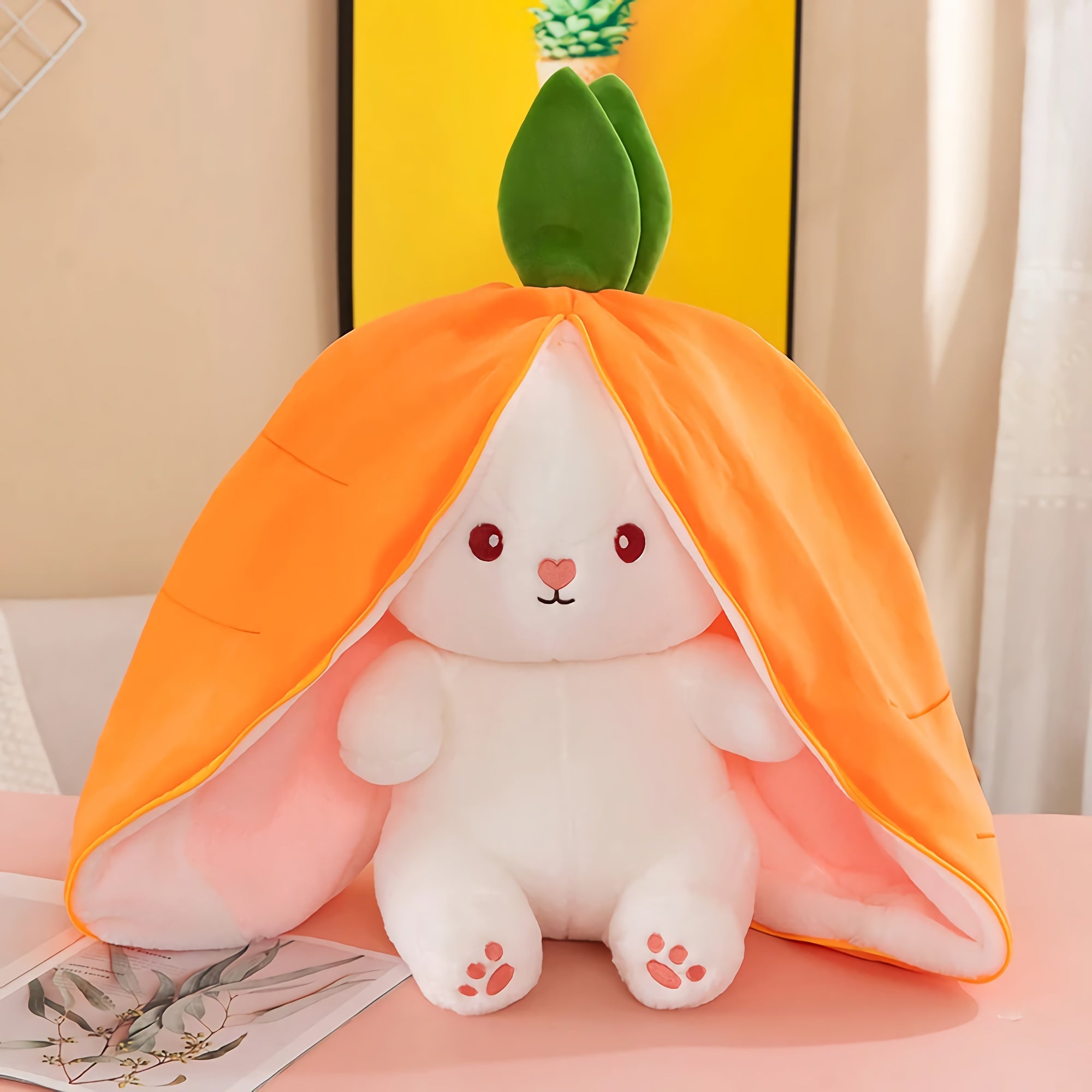 Berry Buns, Transforming Strawberry & Carrot Bunny Plush