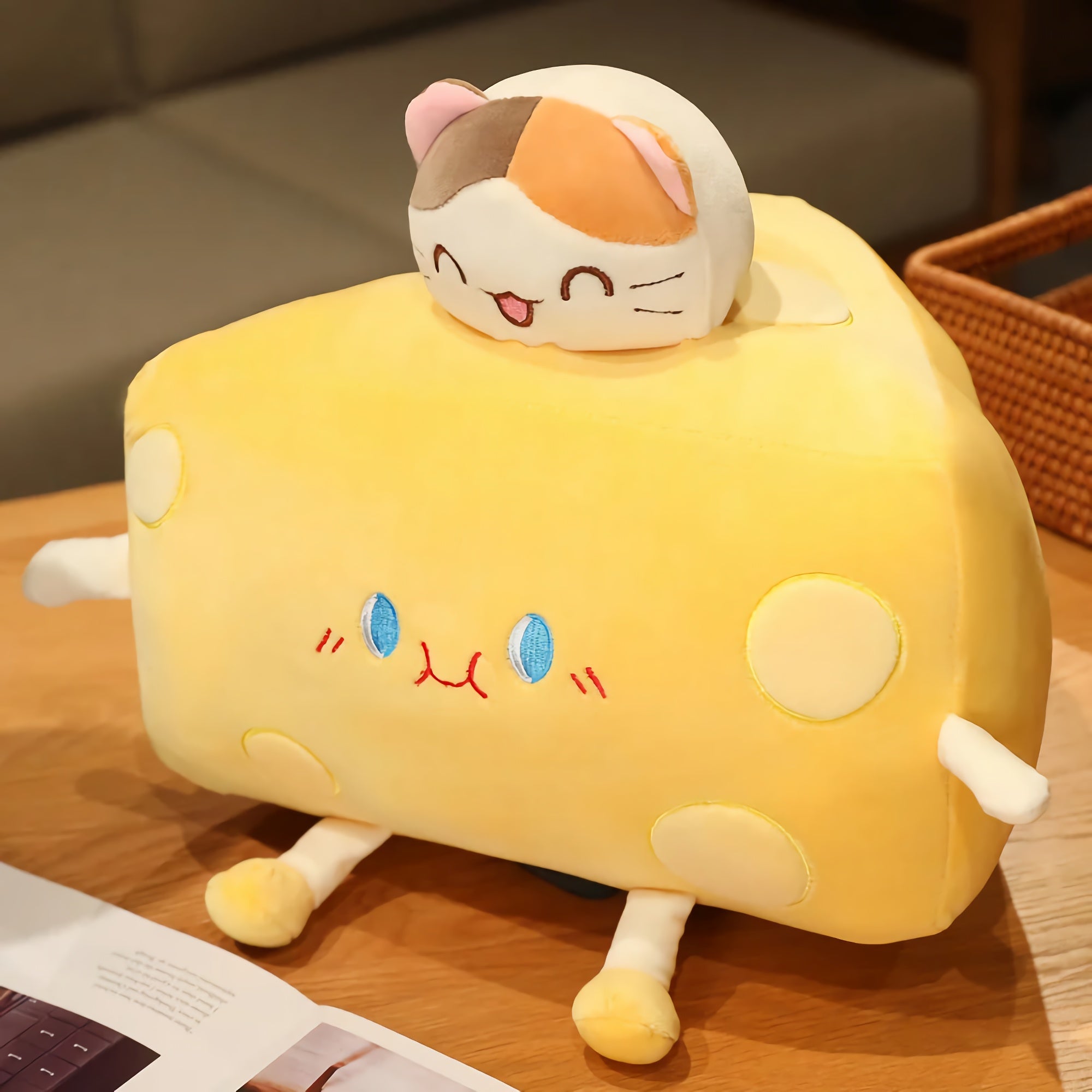 Cheddar Chonks - Kawaii Cheese Slice Plushies