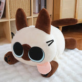 Big-Eyed Siamese Cat Stuffed Animal Plush