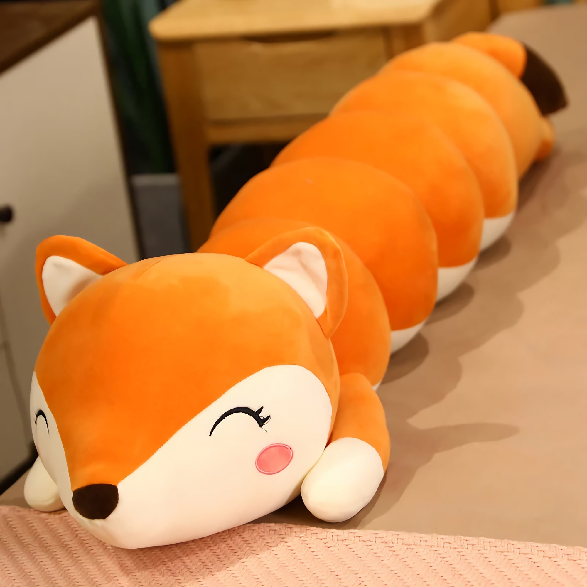 HugglePillar Fox & Frog Caterpillar Looong Plushie