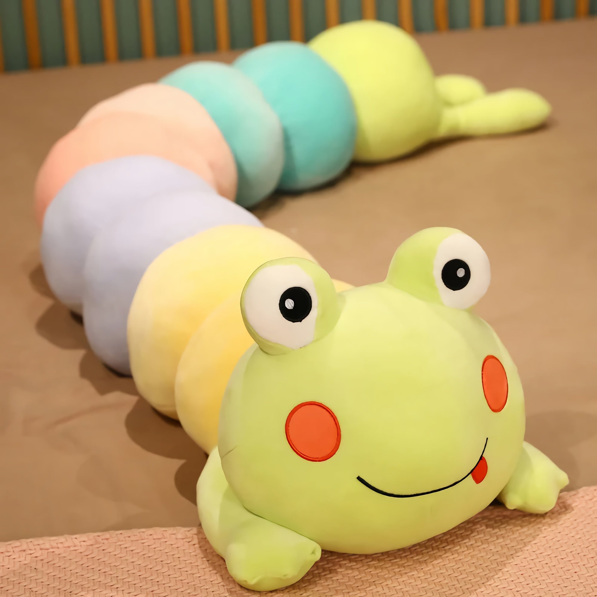 HugglePillar Fox & Frog Caterpillar Looong Plushie