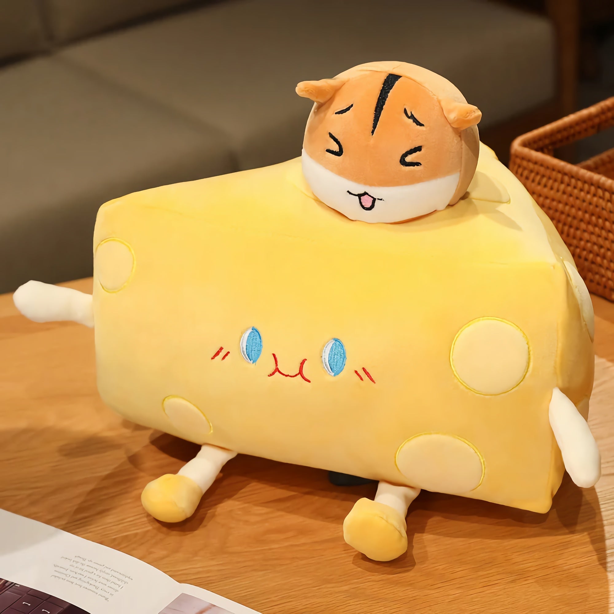 Cheddar Chonks - Kawaii Cheese Slice Plushies