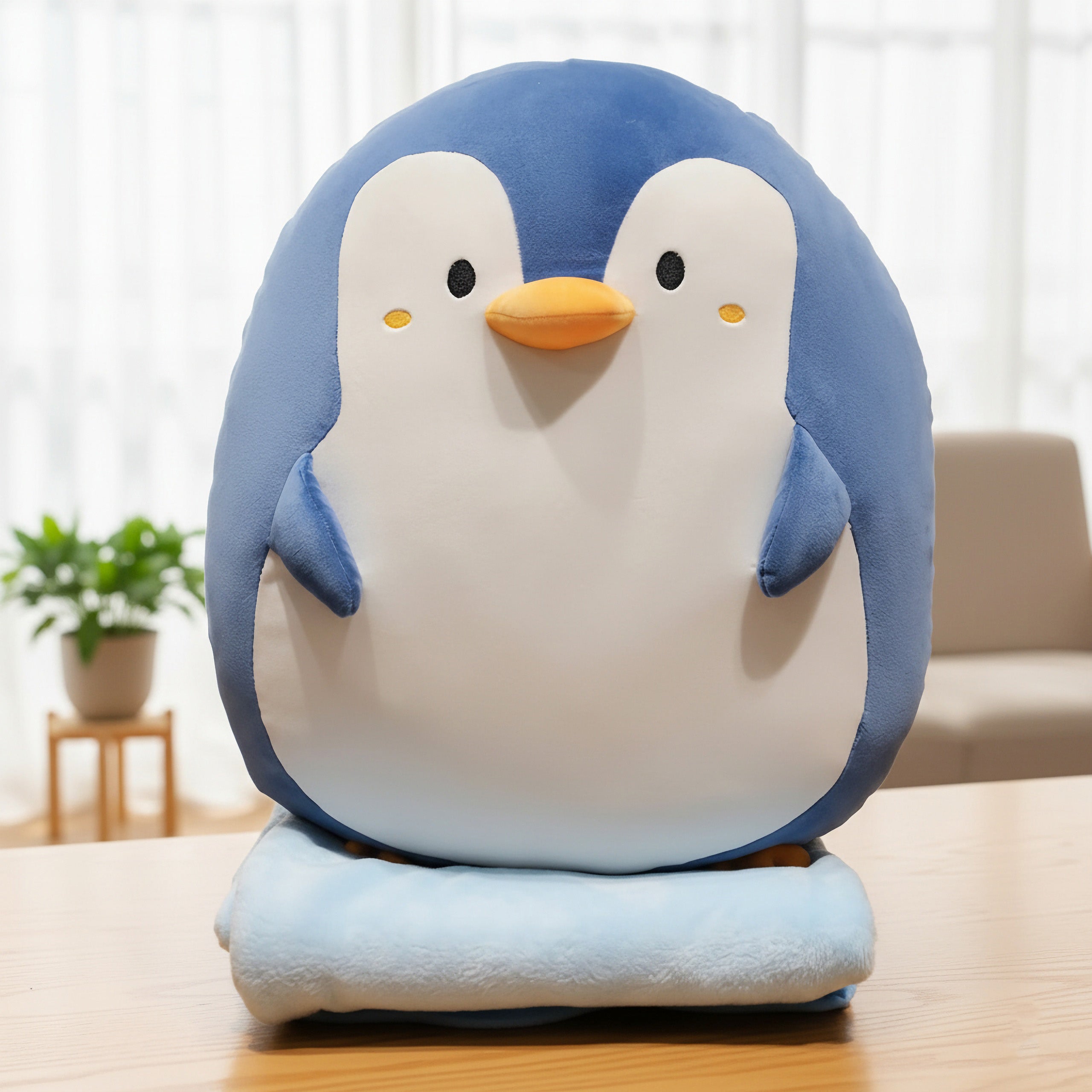 Arctic Pals Kids Travel Blanket & Plush Pillow Set - Hops and Pops - Cute - Plushies - Kawaii - Stuffed Animals