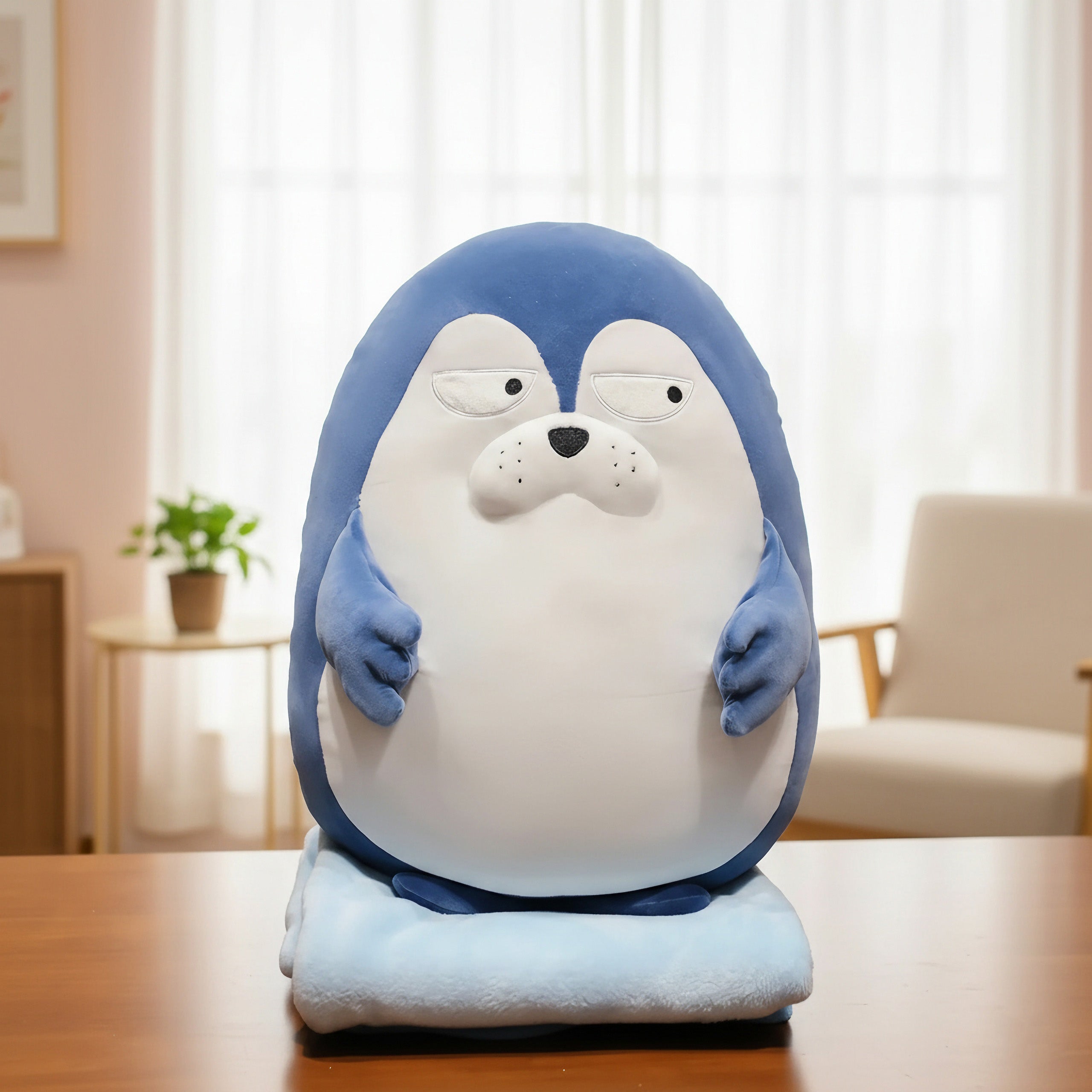 Arctic Pals Kids Travel Blanket & Plush Pillow Set - Hops and Pops - Cute - Plushies - Kawaii - Stuffed Animals
