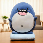 Arctic Pals Kids Travel Blanket & Plush Pillow Set - Hops and Pops - Cute - Plushies - Kawaii - Shape: Round