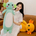 Axolotl Stuffed Looong Plushie - Hops and Pops - Cute - Plushies - Kawaii - Axolotl Plush - Stuffed Animals
