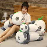 Bamboo Snooze Panda Plushies - Hops and Pops - Cute - Plushies - Kawaii - Panda Plush - Stuffed Animals