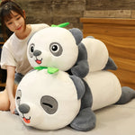 Bamboo Snooze Panda Plushies - Hops and Pops - Cute - Plushies - Kawaii - Panda Plush - Stuffed Animals