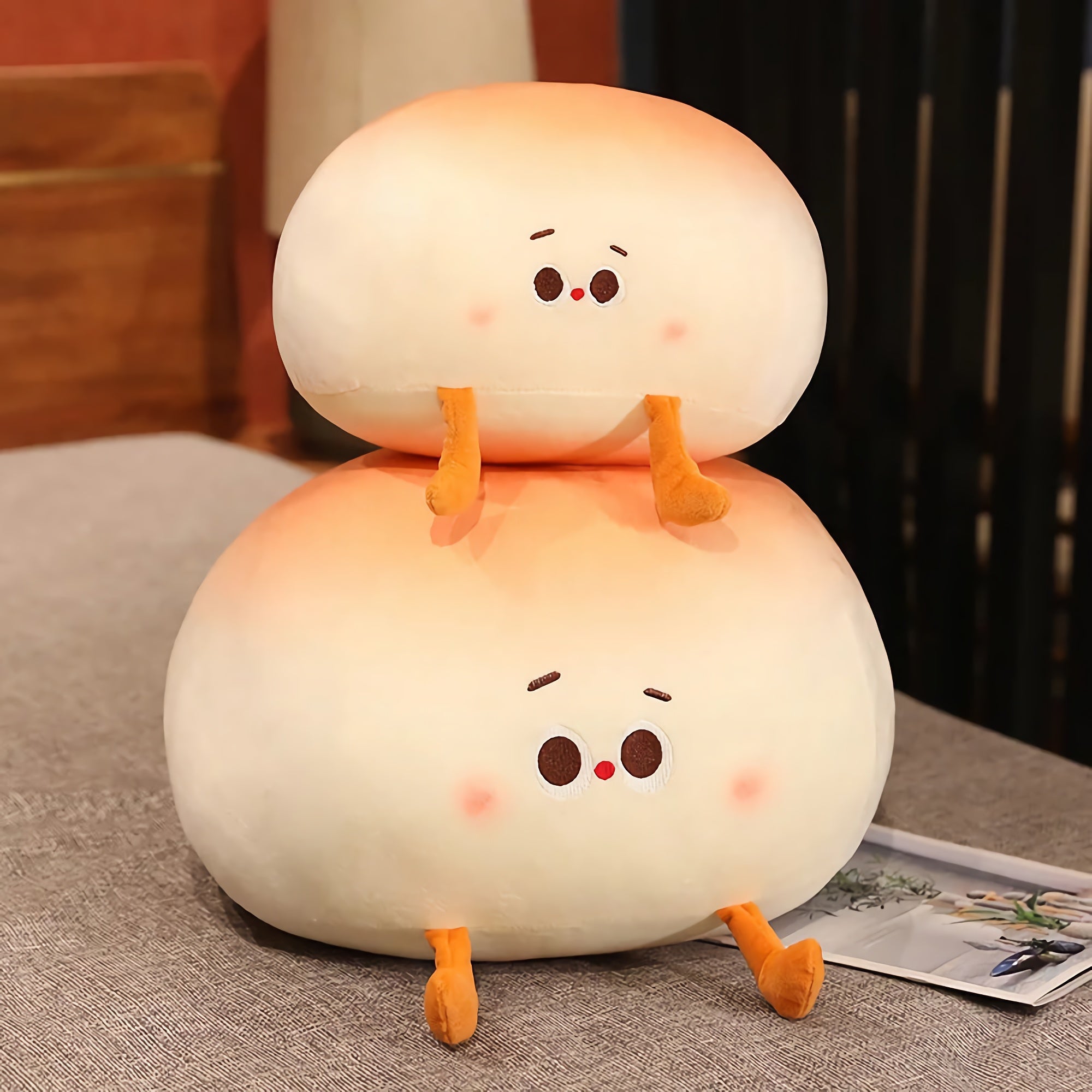 Bao Buddies - Chubby Bun Plush Pillows - Hops and Pops - Cute - Plushies - Kawaii - Stuffed Animals