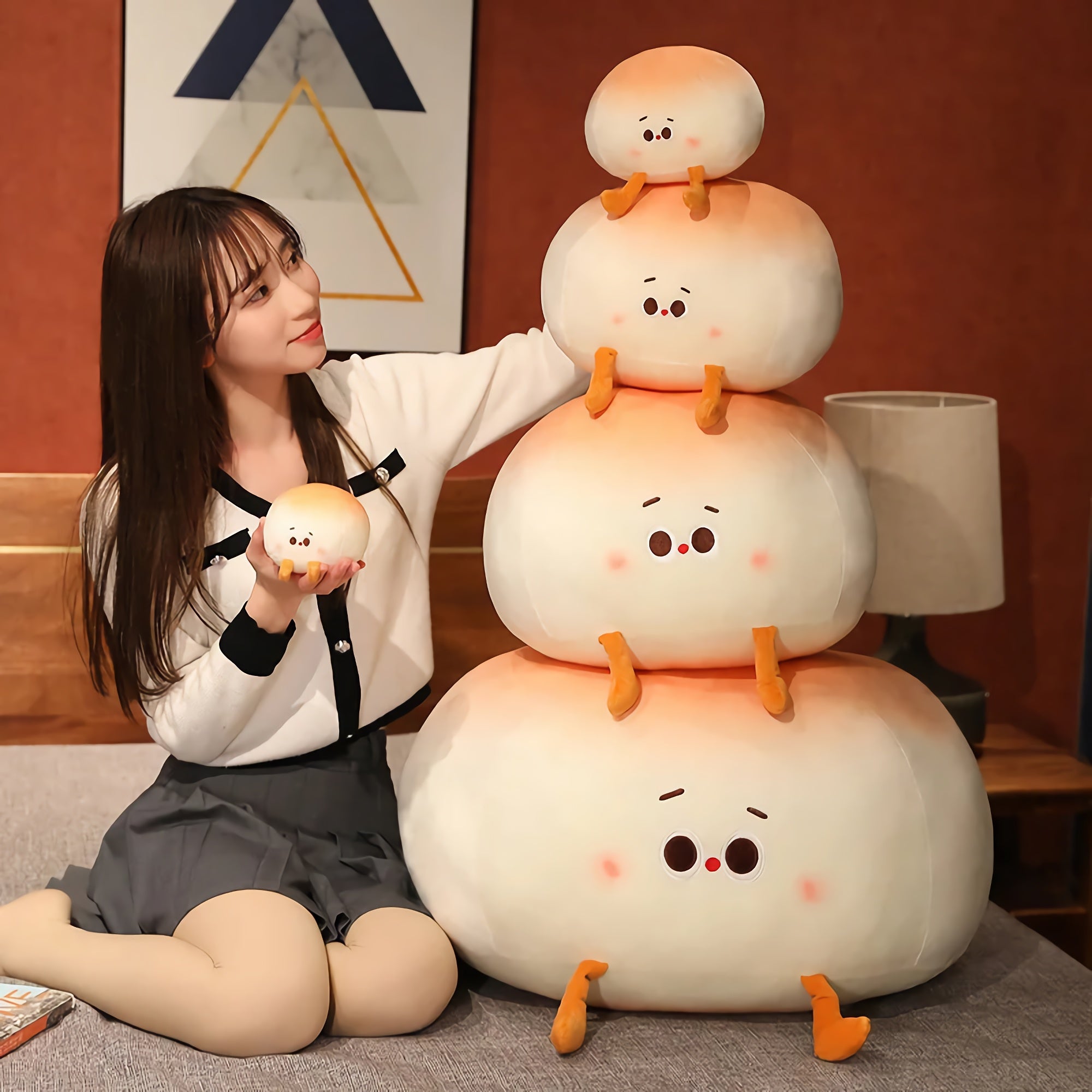 Bao Buddies - Chubby Bun Plush Pillows - Hops and Pops - Cute - Plushies - Kawaii - Stuffed Animals