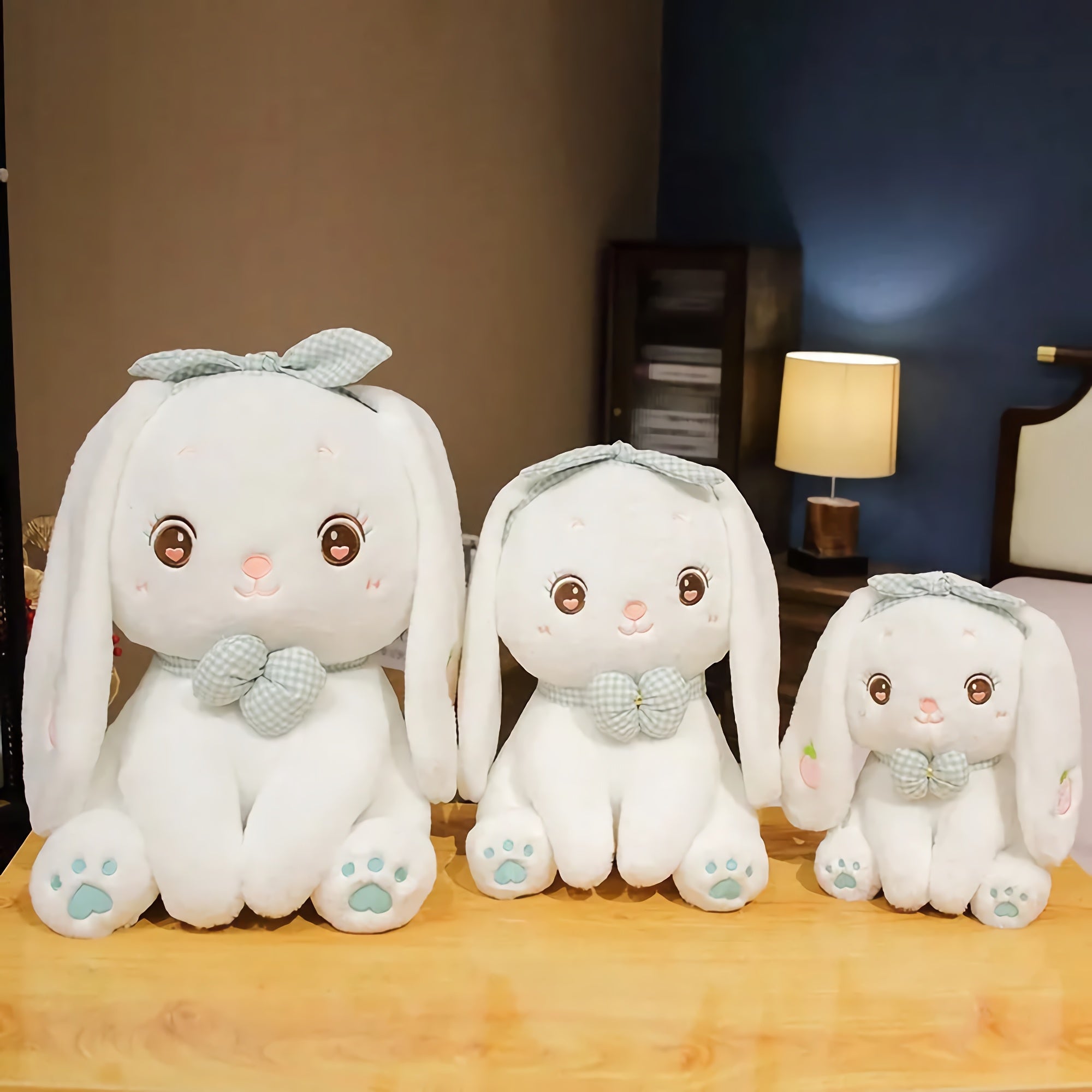 Berry Bow Bunny Plush - Hops and Pops - Cute - Plushies - Kawaii - Rabbit Plush - Stuffed Animals