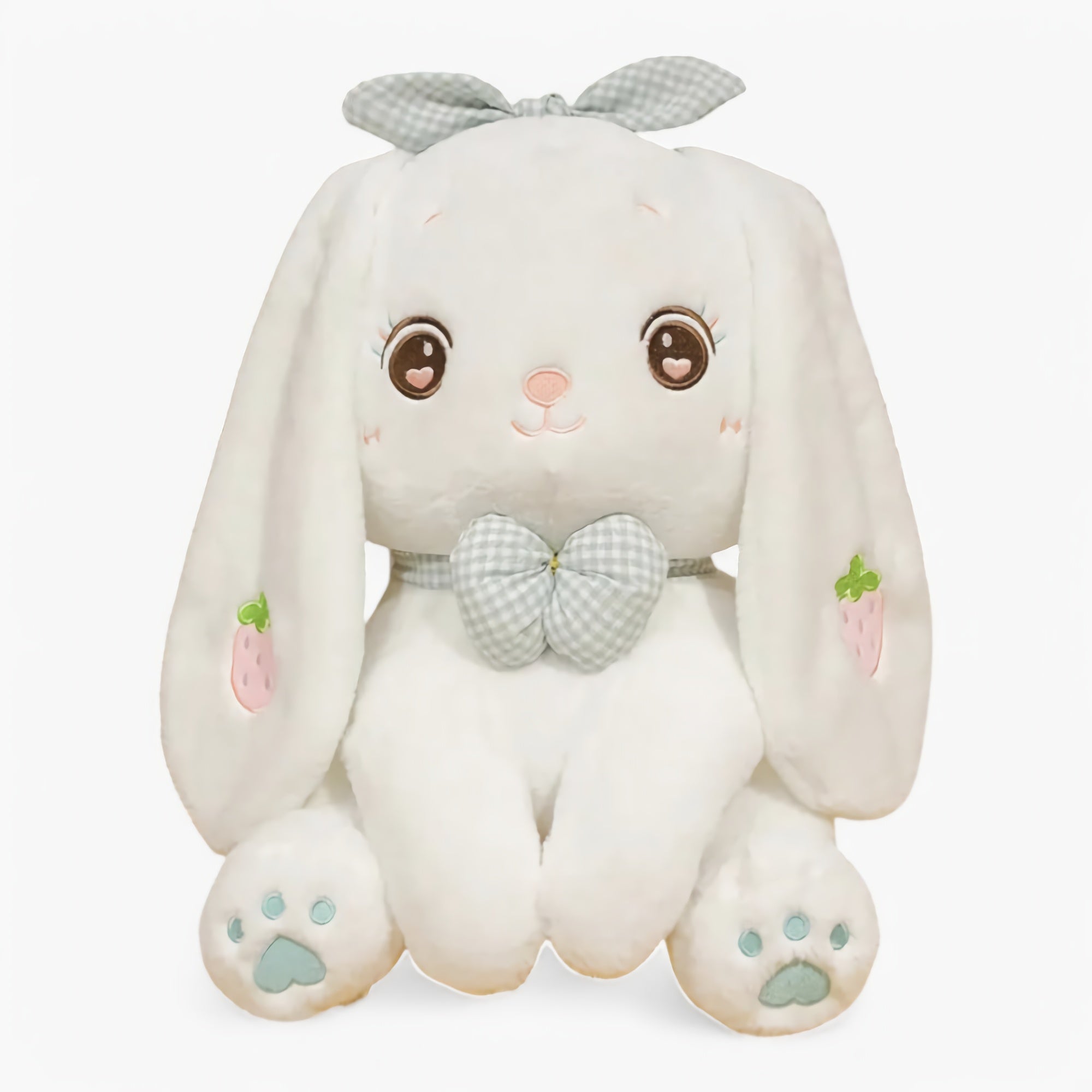 Berry Bow Bunny Plush - Hops and Pops - Cute - Plushies - Kawaii - Rabbit Plush - Theme: Kawaii/Cute