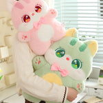 Big-Eyed Bowtie Kittens Plush Stuffed Animal - Hops and Pops - Cute - Plushies - Kawaii - Cat Plush - Stuffed Animals