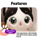 Big-Eyed Cute Kitten Plush - Hops and Pops - Cute - Plushies - Kawaii - Cat Plush - Pet Animals Plush