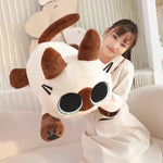 Big-Eyed Siamese Cat Stuffed Animal Plush - Hops and Pops - Cute - Plushies - Kawaii - Cat Plush - Theme: Kawaii/Cute