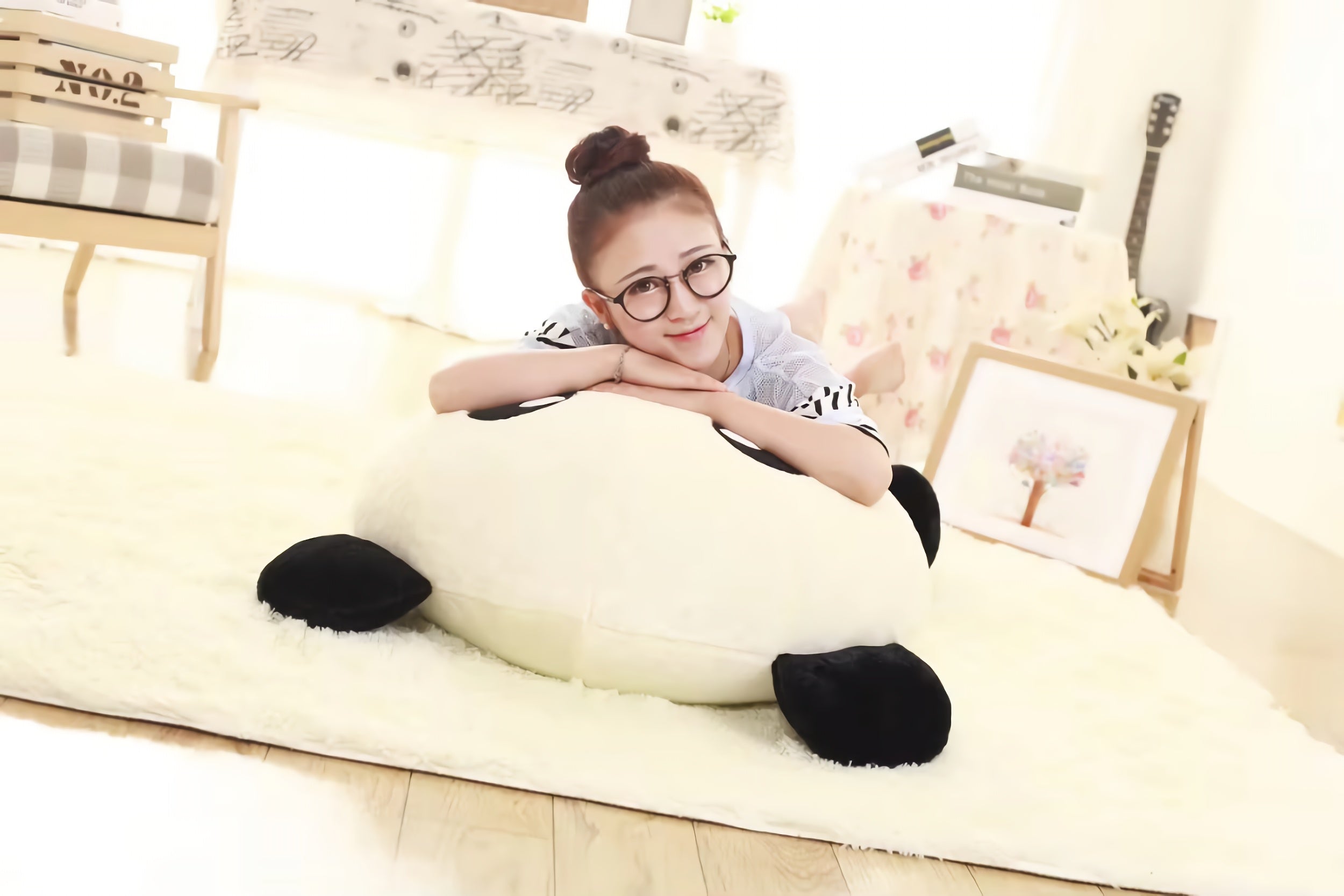 Big-Head Panda Plush - Hops and Pops - Cute - Plushies - Kawaii - Panda Plush - Farm & Wild Animals Plush