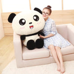 Big-Head Panda Plush - Hops and Pops - Cute - Plushies - Kawaii - Panda Plush - Sitting Plush