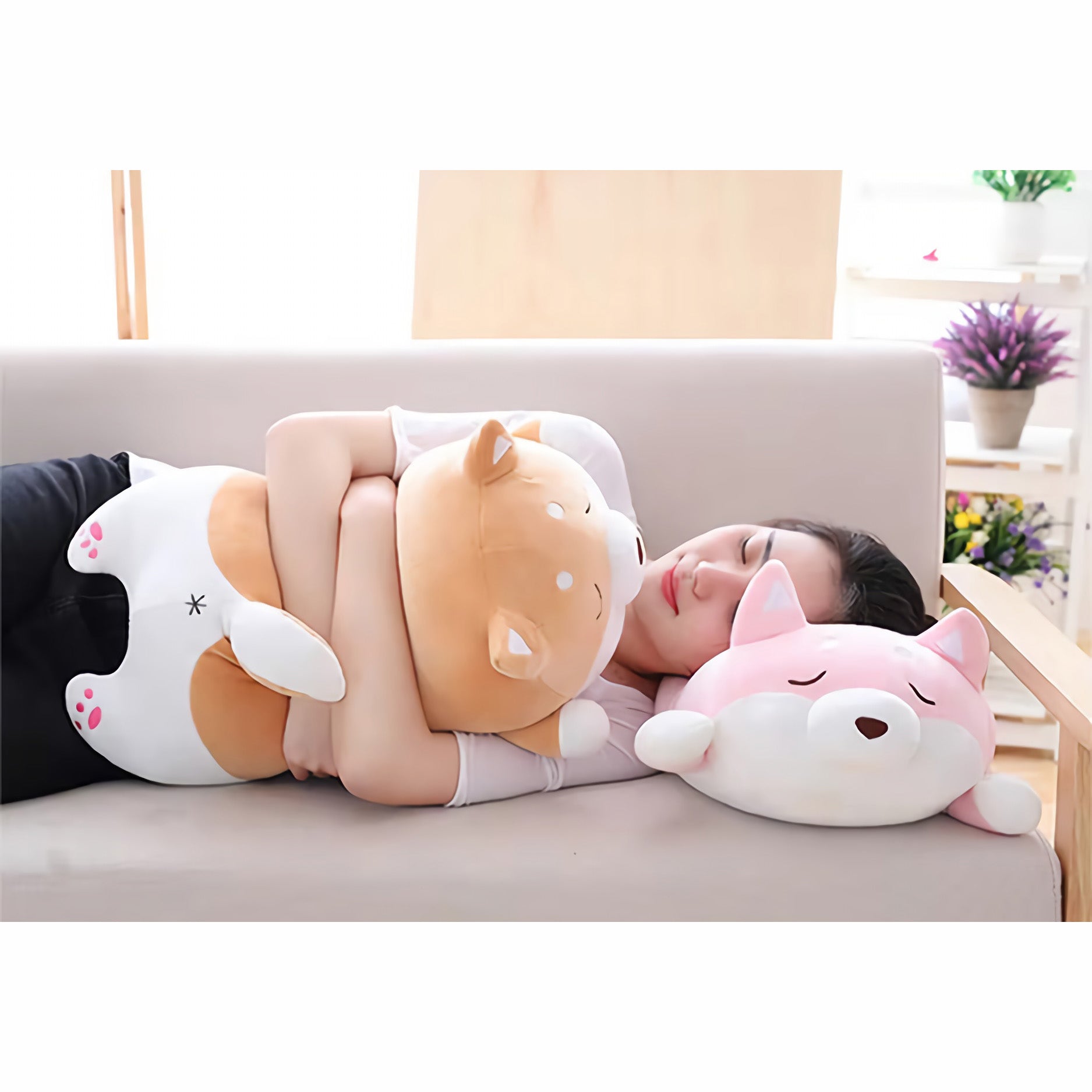 Bubble Shiba Plush - Hops and Pops - Cute - Plushies - Kawaii - Dog Plush - Stuffed Animals