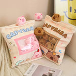 Capy Snack Buddies Peekaboo Plush Set - Hops and Pops - Cute - Plushies - Kawaii - Stuffed Animals