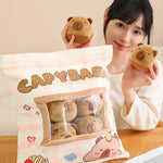 Capy Snack Buddies Peekaboo Plush Set - Hops and Pops - Cute - Plushies - Kawaii - Stuffed Animals