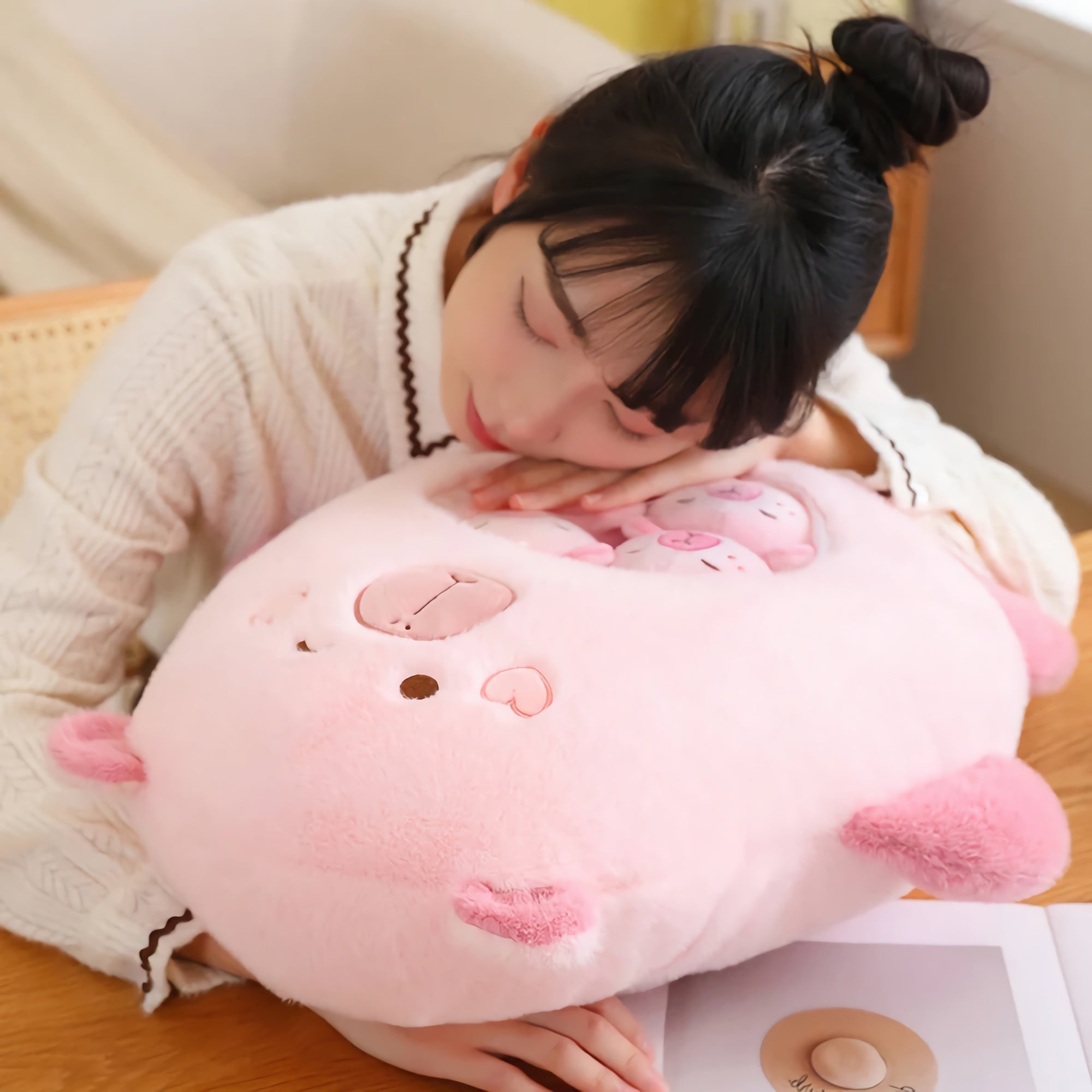 Capy Snuggle Bag Peekaboo Plush Set - Hops and Pops - Cute - Plushies - Kawaii - Capybara Plush - Stuffed Animals