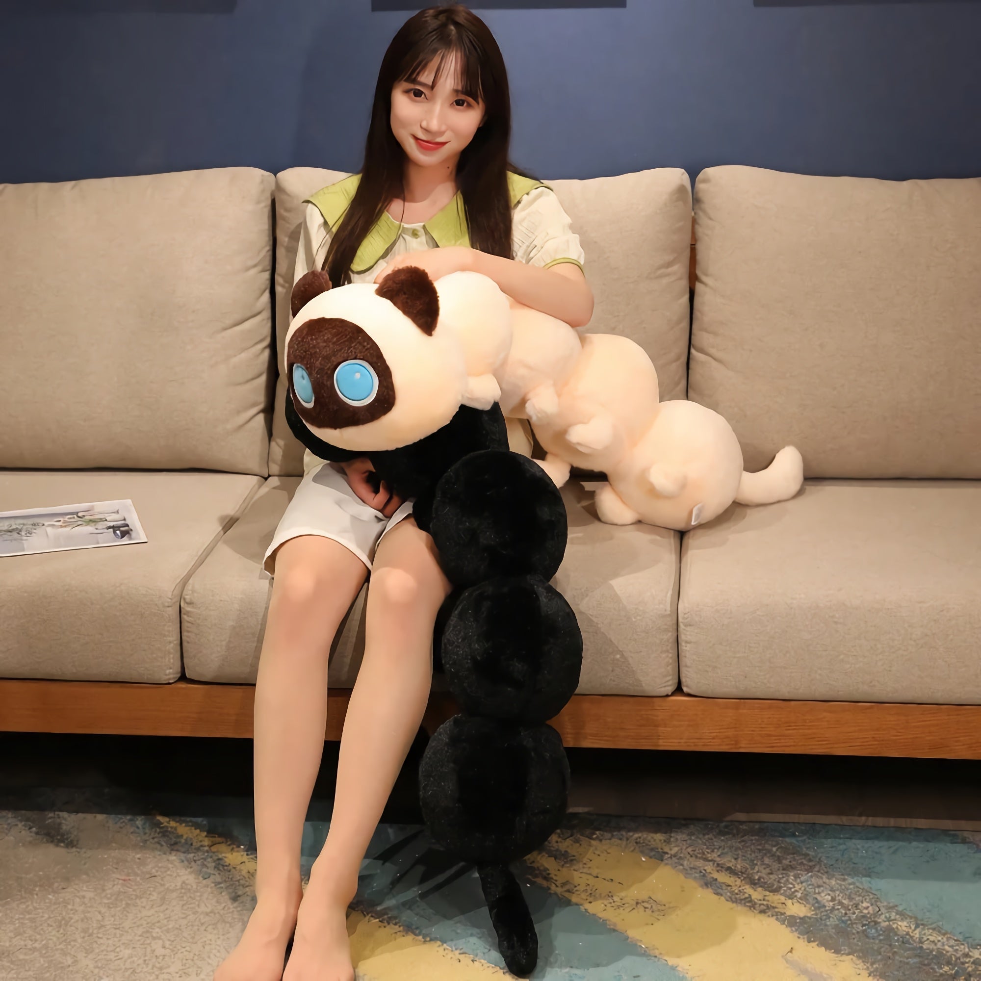 Caterpurr Cats - The Adorably Long Cat Plushies - Hops and Pops - Cute - Plushies - Kawaii - Cat Plush - Stuffed Animals