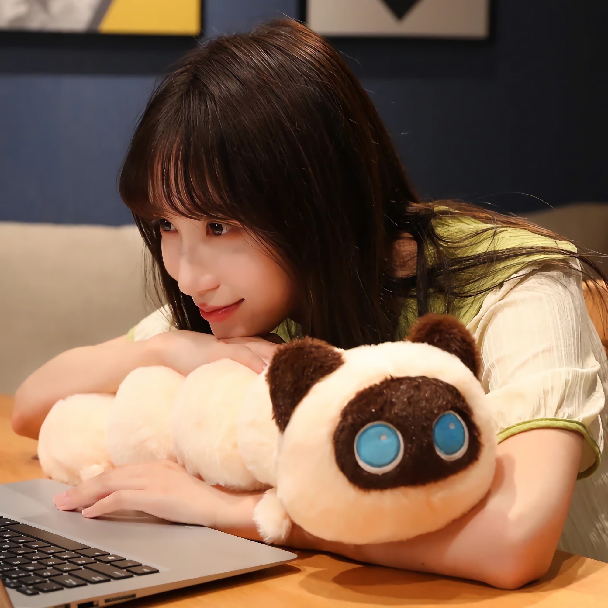 Caterpurr Cats - The Adorably Long Cat Plushies - Hops and Pops - Cute - Plushies - Kawaii - Cat Plush - Shape: Long